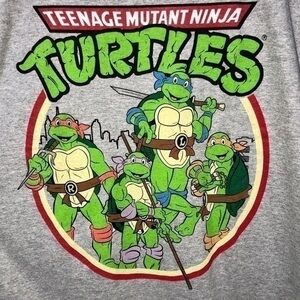 🚦Teenage Mutant Ninja Turtles Gray Heather T-shirt